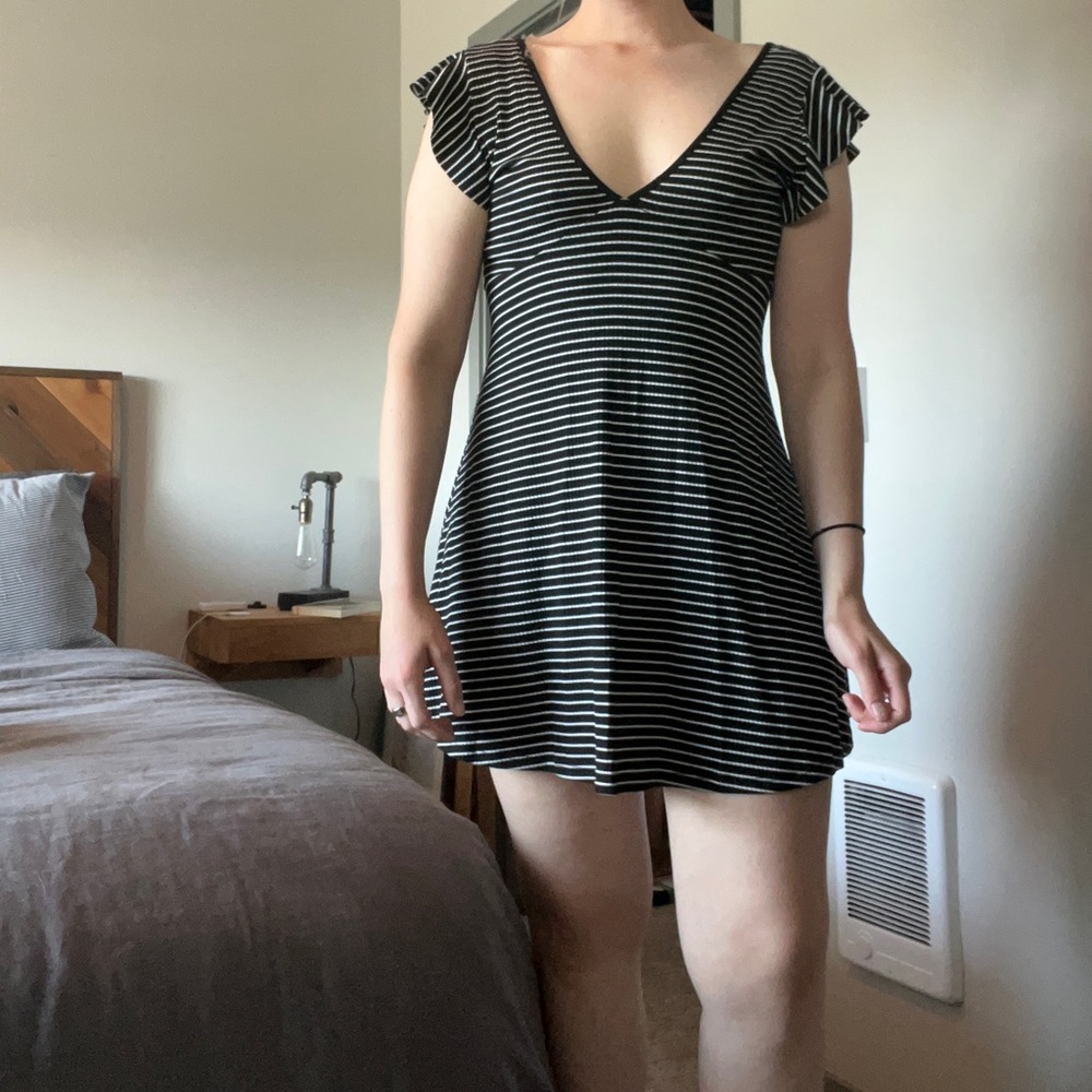 Wild Fable black and white striped minidress
